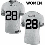 NCAA Ohio State Buckeyes Women's #28 Jordan Leasure Gray Nike Football College Jersey PIX2245PM
